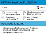 HP Color LaserJet Pro 4201dw Wireless Printer