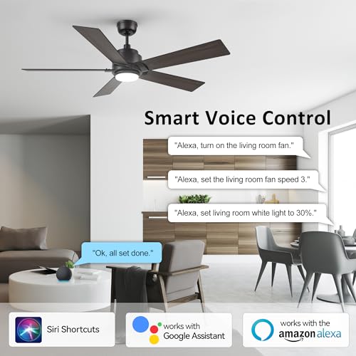 Smart 52inch WiFi Ceiling Fan with App Control