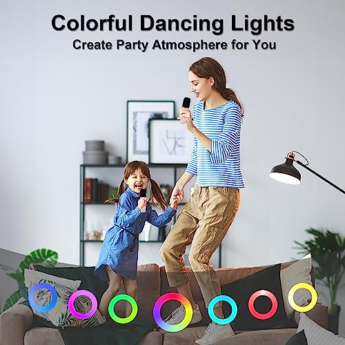 Karaoke Machine for Kids with Lights & Mics
