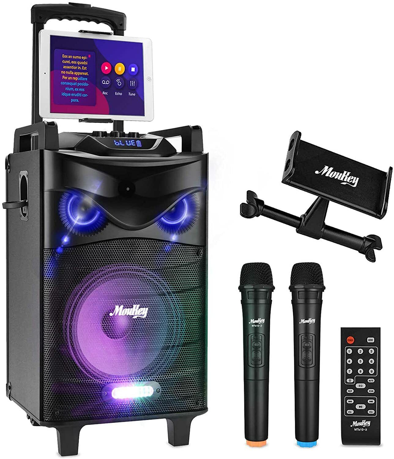 Moukey Bluetooth Portable Karaoke Singing Machine Speaker