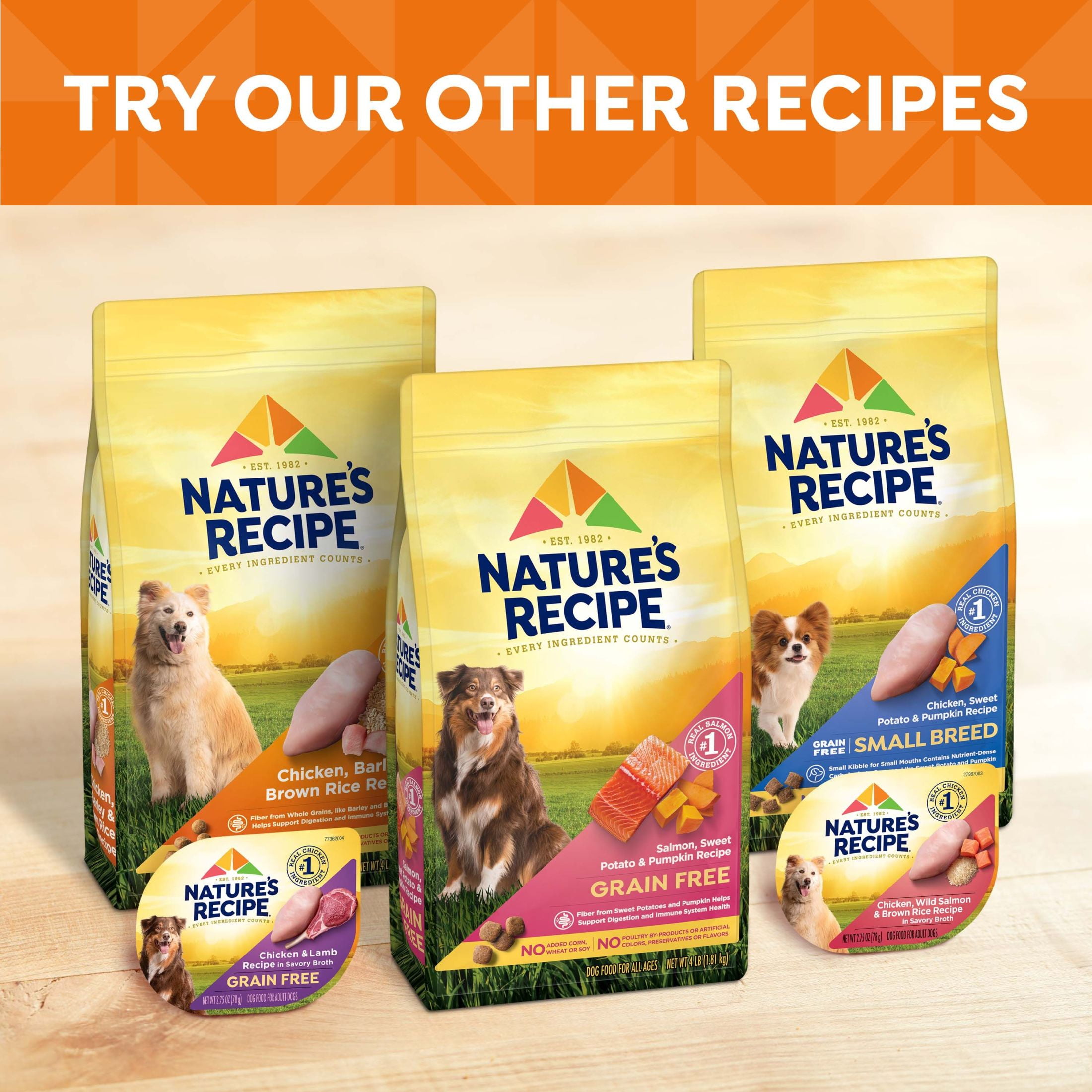 Nature's Recipe Grain-Free Chicken Dog Food, 23 lbs