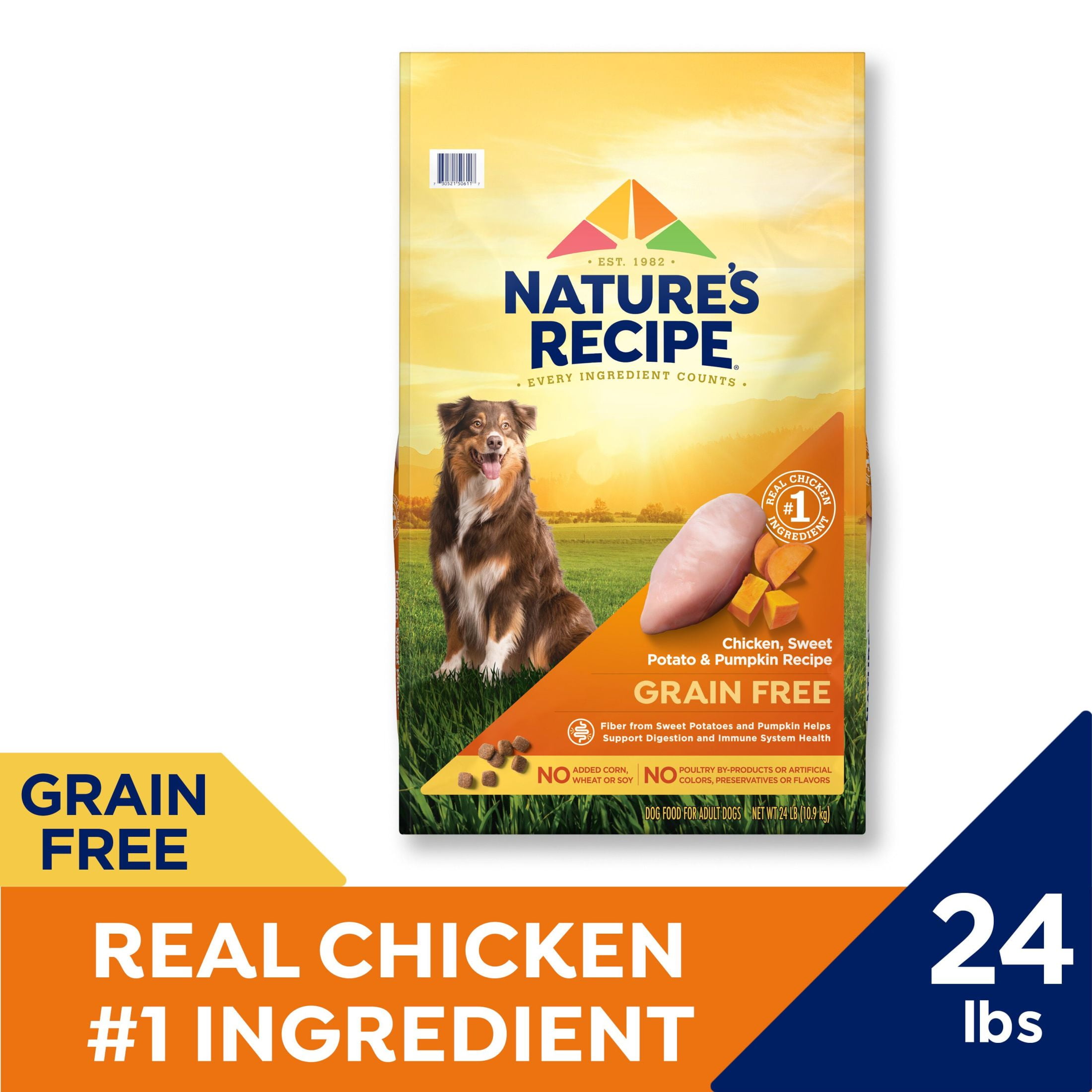 Nature's Recipe Grain-Free Chicken Dog Food, 23 lbs