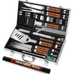 30-Piece BBQ Grill Tool Set for Meat Lovers