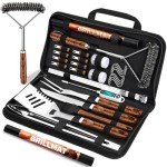 31-Piece Stainless Steel BBQ Grill Set for Men