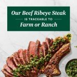 Organic Boneless Beef Ribeye Steak - 10 OZ