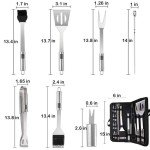 20-Piece Stainless Steel BBQ Tool Set
