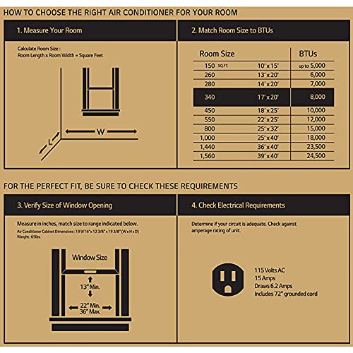 Smart LG Window AC, 8000 BTU