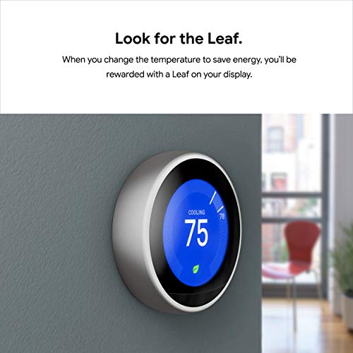Nest Learning Thermostat - 3rd Gen - Stainless Steel