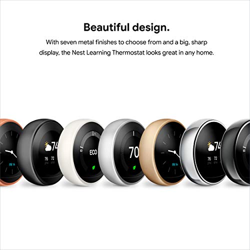 Nest Learning Thermostat - 3rd Gen - Stainless Steel