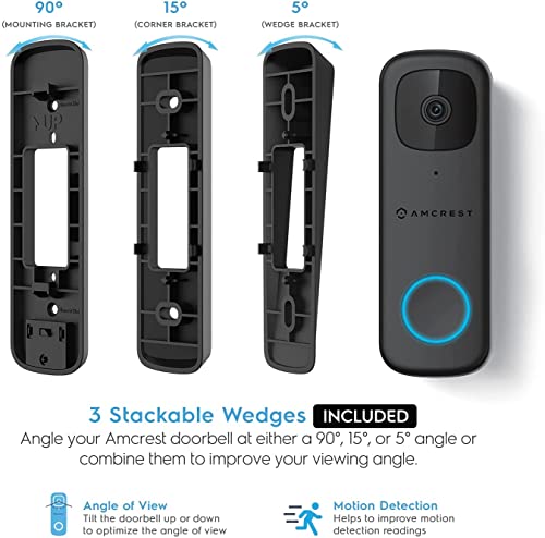 Amcrest WiFi Doorbell Camera with AI Detection