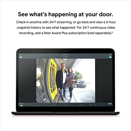Nest Hello Wired Video Doorbell