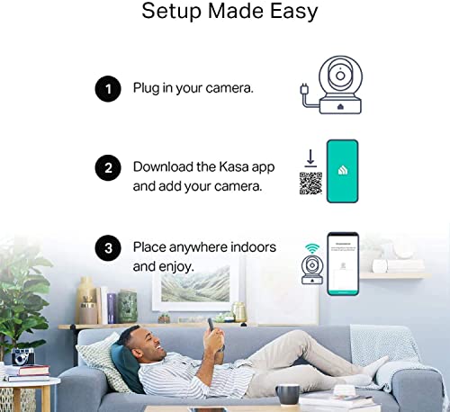 Smart indoor security camera with night vision