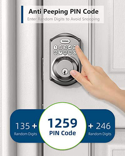 Smart deadbolt lock with keypad and keys