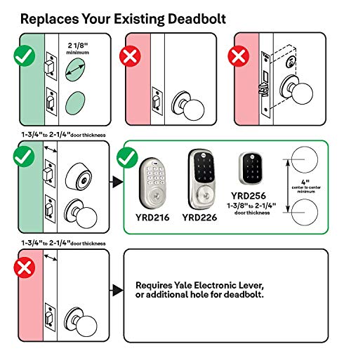 Yale Touchscreen Door Lock in Satin Nickel