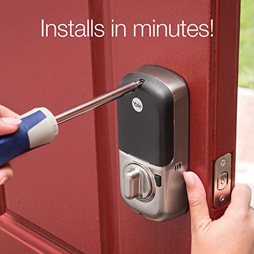 Yale Touchscreen Door Lock in Satin Nickel