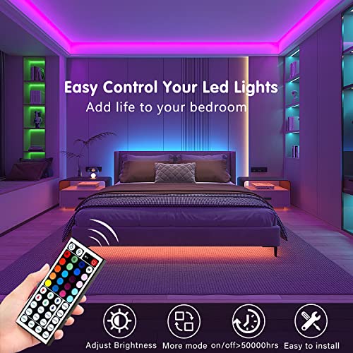 Smart Color Changing LED Strip Lights with Bluetooth Sync