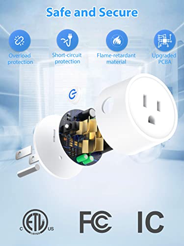 EIGHTREE Smart Plug - Alexa & Google Compatible
