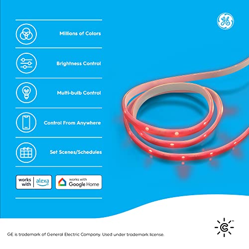 GE CYNC Smart LED Light Strip, Voice-Controlled Lights