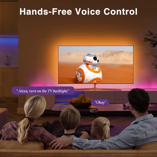 Smart WiFi LED TV Backlight Compatible with Alexa/Google Home