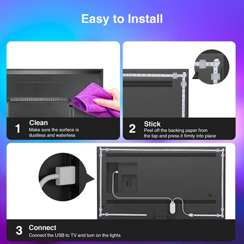 Smart WiFi LED TV Backlight Compatible with Alexa/Google Home