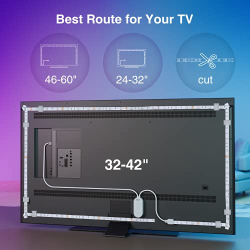 Smart WiFi LED TV Backlight Compatible with Alexa/Google Home