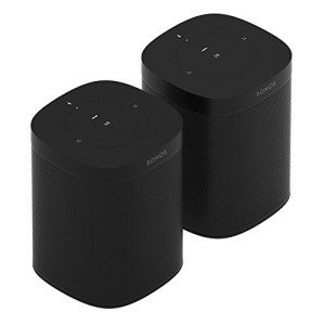 Compact Sonos One Smart Speaker Set with Alexa