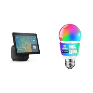 Echo Show 10 with Color Changing Smart Bulb