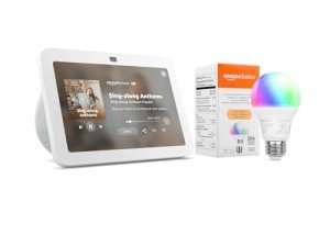 Echo Show 8 with Smart Color Bulb Bundle
