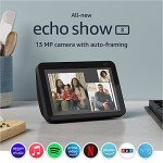 Echo Show 8 with Sengled Color Bulb, Charcoal