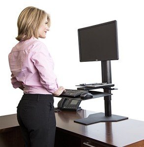 Uprite Ergo Sit-to-Stand Desk Converter with Monitor Mount