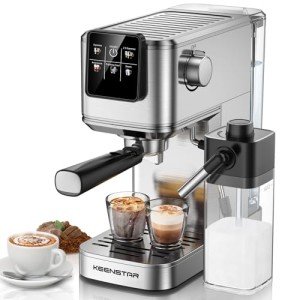 Touch Screen Espresso Machine with Milk Frother