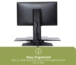 Uprite Ergo Sit-to-Stand Desk Converter with Monitor Mount