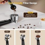 Touch Screen Espresso Machine with Milk Frother