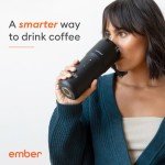 Smart Temperature Control Travel Mug, 12 oz, Black