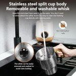 AMZCHEF 8-IN-1 Milk Frother & Steamer 550W
