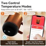 Smart Temperature-Controlled Self-Heating Coffee Mug