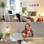 Set of 2 Silver Touch Control Table Lamps