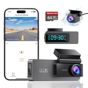 Dual 2K Front and Rear Dash Cam with WiFi