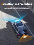 Dual 2K Front and Rear Dash Cam with WiFi