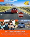 Vantrue N4 Pro 3-Channel 4K WiFi Dash Cam