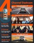 Vantrue N5 4 Channel 360° WiFi Dash Cam
