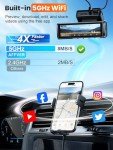 Affver 4K Dual Dash Cam with 5G WiFi