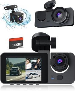 4K Dash Cam with Front and Rear Cameras