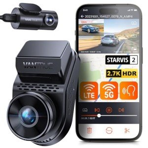 Vantrue S1 Pro 2.7K Dual Dash Cam with WiFi