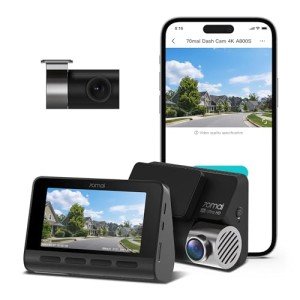 70mai 4K Dual Dash Cam with Night Vision
