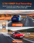 Vantrue S1 Pro 2.7K Dual Dash Cam with WiFi