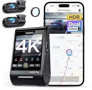 VIOFO A229 Pro 3-Channel 4K Dash Cam
