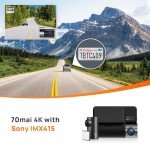 70mai 4K Dual Dash Cam with Night Vision