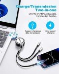 Minlu 2-Pack 3A 3-in-1 Fast Charger Cables