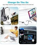 Minlu 2-Pack 3A 3-in-1 Fast Charger Cables